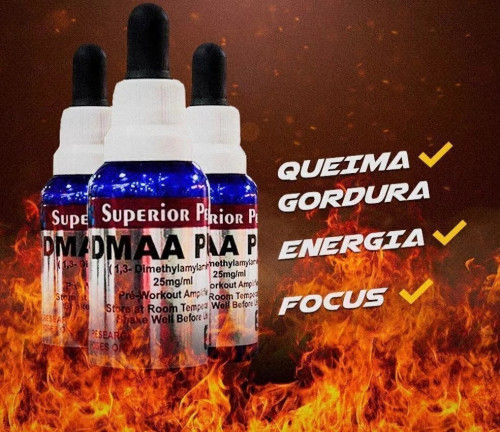 DMAA PURE 30ml Queima de Gordura Energia e Focos