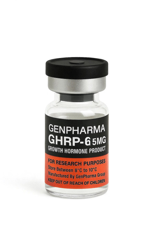 GHRP-6 5mg + Diluente Estimula o Crescimento e o Apetite Genpharma