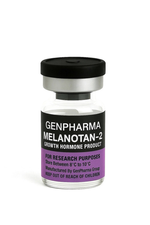 MELANOTAN II 10mg + Diluente Bronzeamento Sem Sol e Efeitos de Aumento do Libido Genpharma
