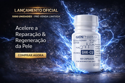 GHK-CU 175mcg 60caps - Tecnologia Avançada em Regeneração Celular - GenPharma