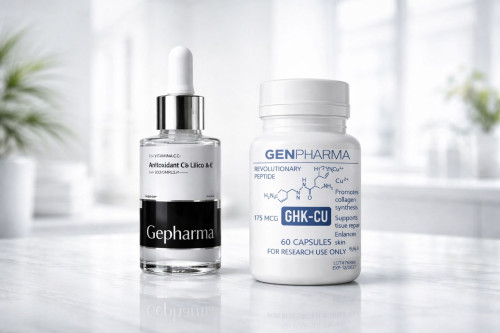 KIT REJUVENESCIMENTO AVANÇADO - GHK-CU 175mcg + Antioxidant C+ Complex - Gen Pharma