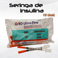 Seringa de Insulina 10 unidades no